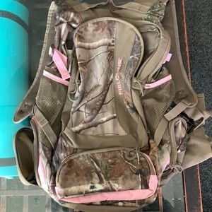 Camo pink backpack